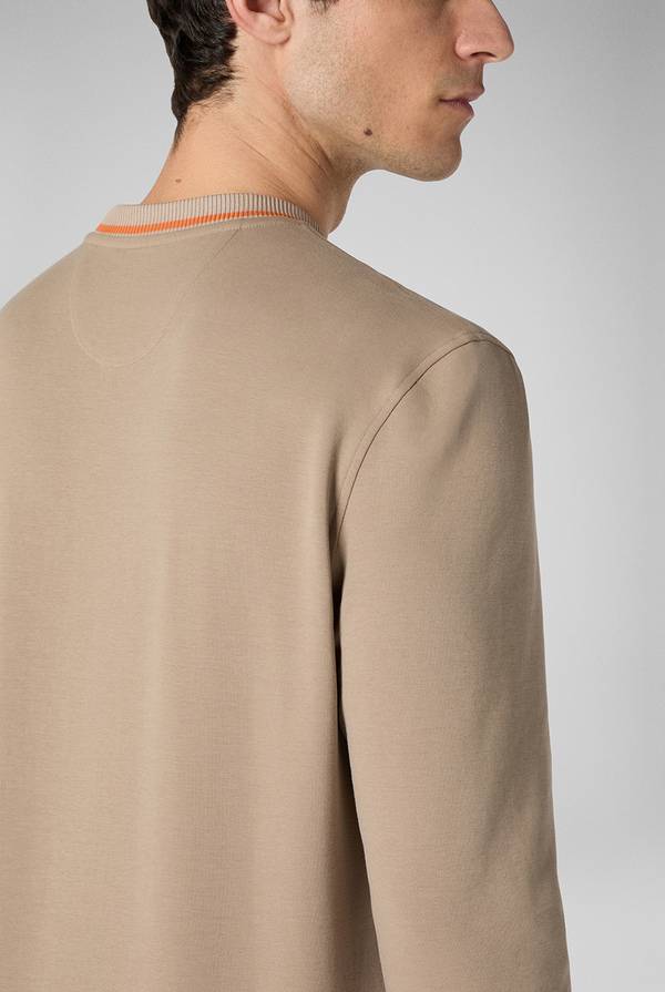 Lab. Pal Zileri Felpa in cotone stretch con logo Novità