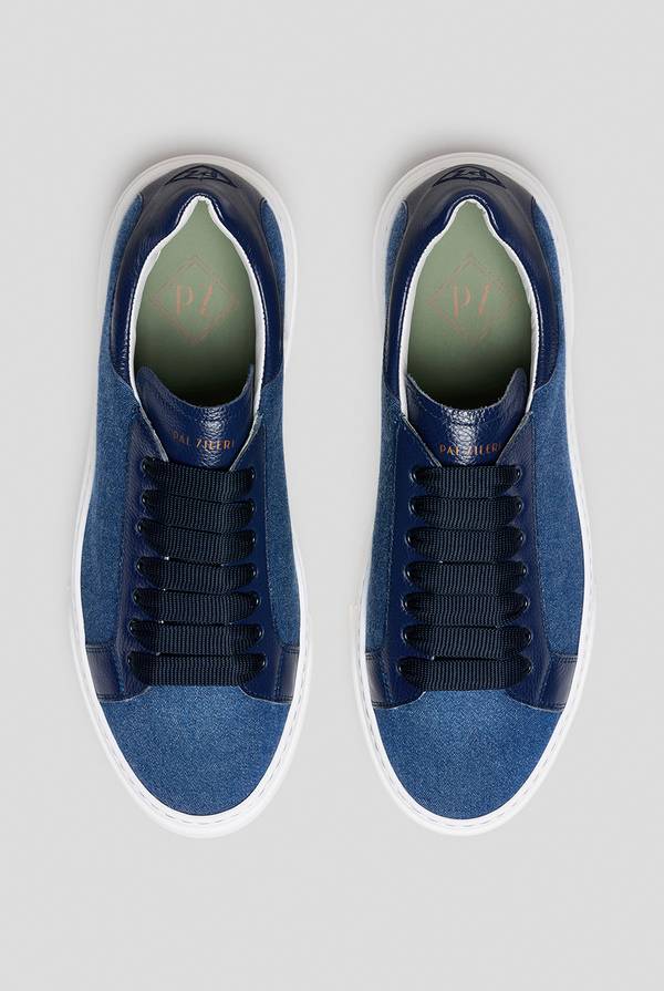 Lab. Pal Zileri Sneakers in Denim Saldi Di Fabbrica