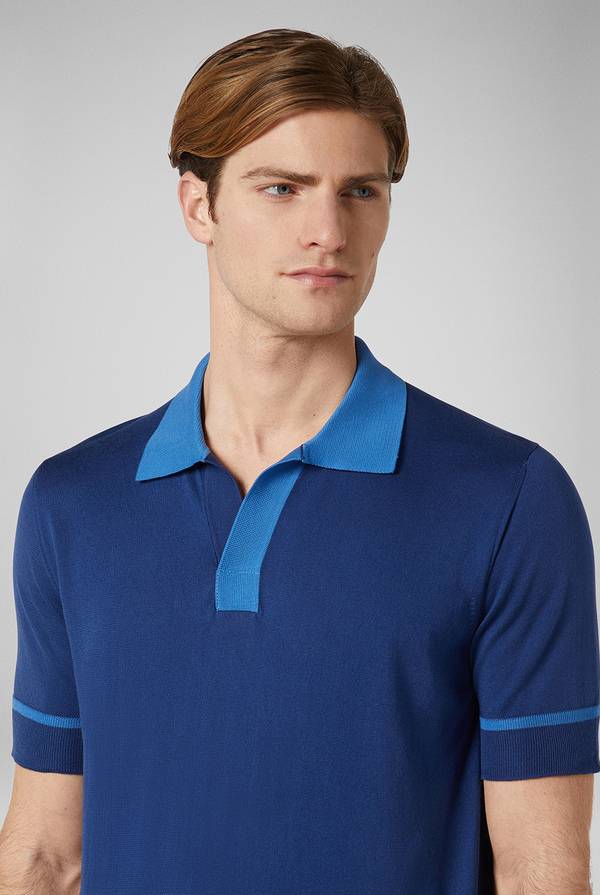 Lab. Pal Zileri Polo in maglia con dettagli a contrasto Presa