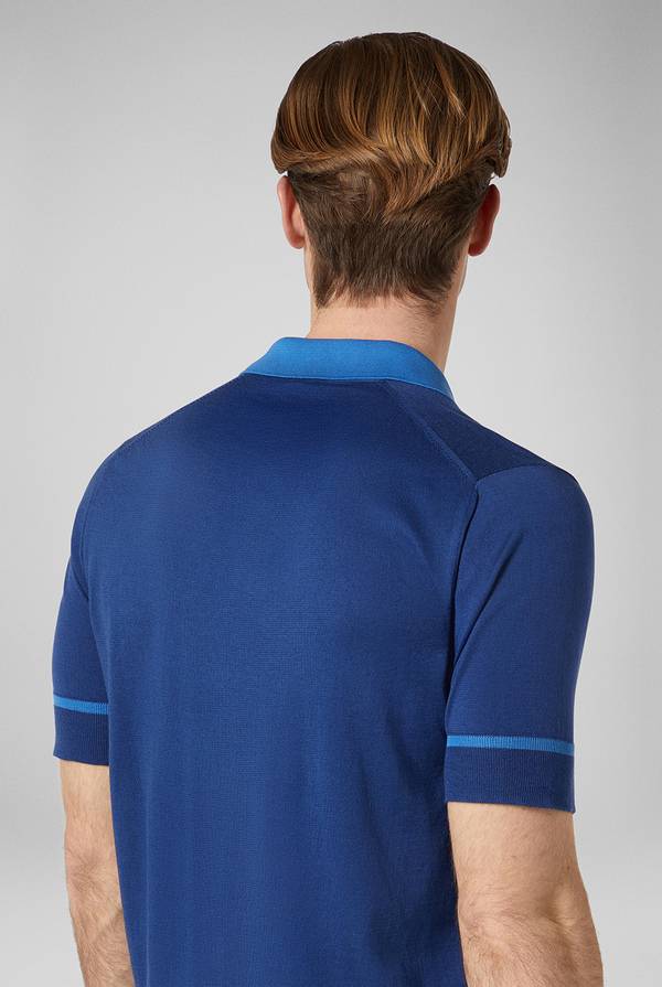 Lab. Pal Zileri Polo in maglia con dettagli a contrasto Presa
