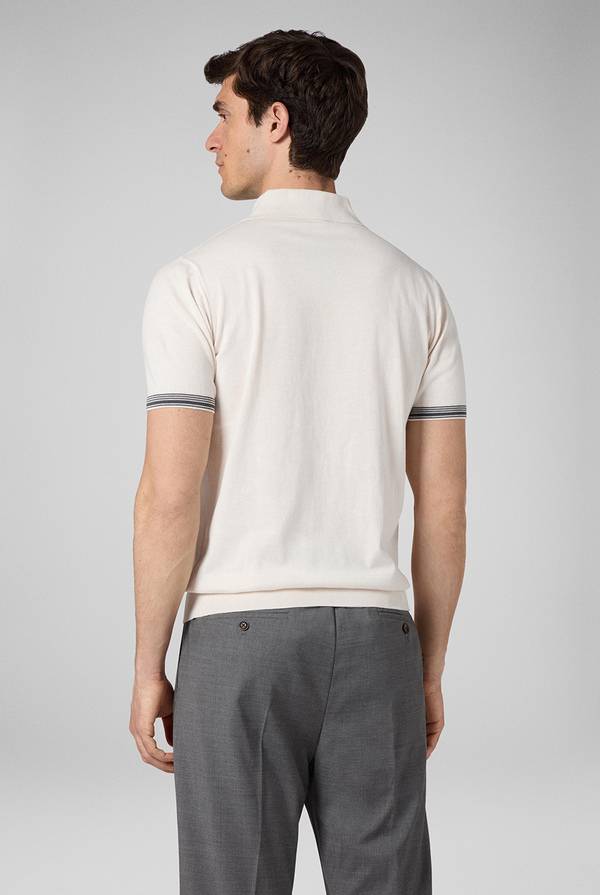 Lab. Pal Zileri Polo con finiture millerighe Sconto