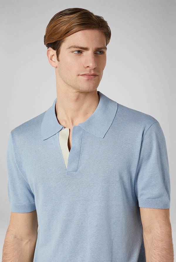 Lab. Pal Zileri Polo in maglia di lino e seta Offerta