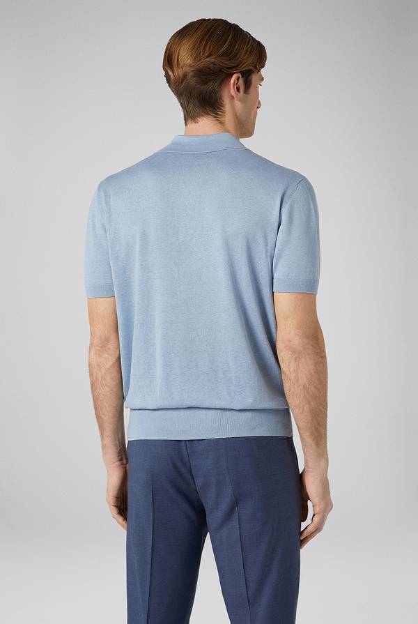Lab. Pal Zileri Polo in maglia di lino e seta Offerta