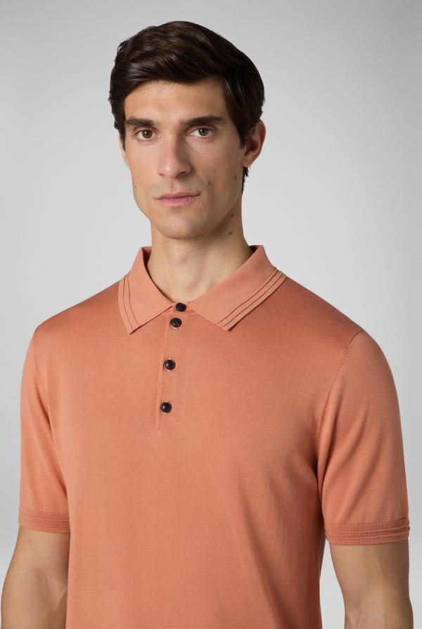 Lab. Pal Zileri Polo in cotone e tencel Vendite Flash