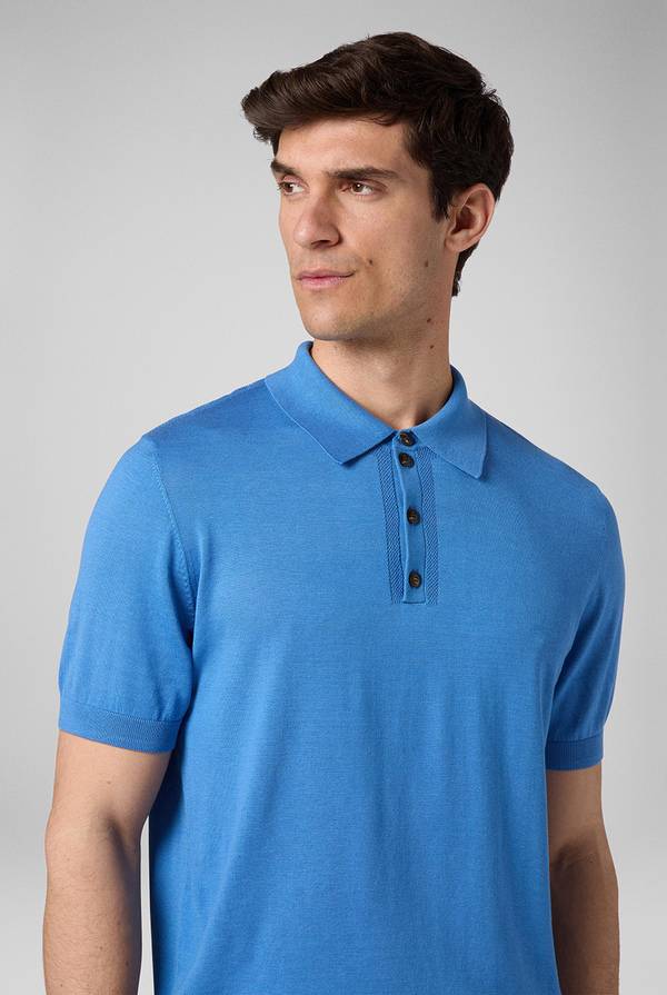 Lab. Pal Zileri Polo in maglia di lana e seta In Saldo