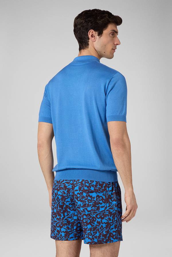 Lab. Pal Zileri Polo in maglia di lana e seta In Saldo