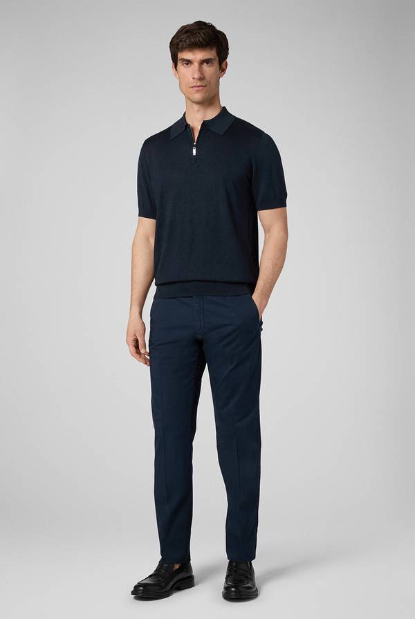 Lab. Pal Zileri Polo jacquard con monogramma pz Nuova