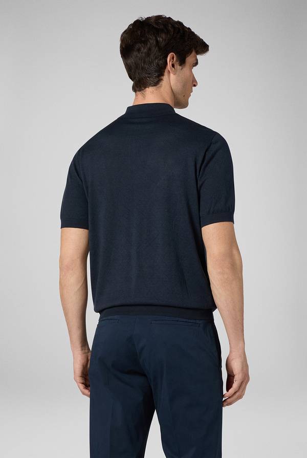 Lab. Pal Zileri Polo jacquard con monogramma pz Nuova