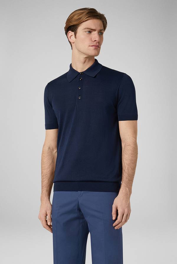 Lab. Pal Zileri Polo in maglia di seta e cotone Moda