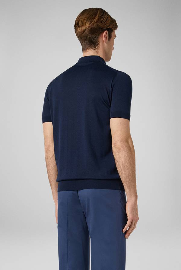 Lab. Pal Zileri Polo in maglia di seta e cotone Moda