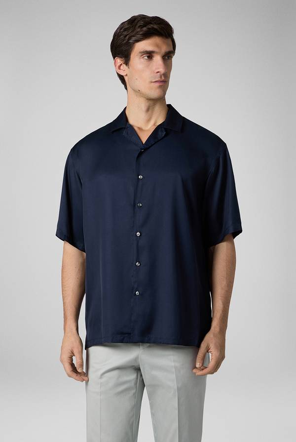 Lab. Pal Zileri Camicia bowling blu navy Acquista Ora