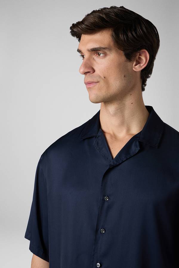 Lab. Pal Zileri Camicia bowling blu navy Acquista Ora