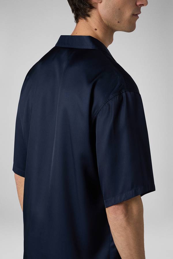 Lab. Pal Zileri Camicia bowling blu navy Acquista Ora