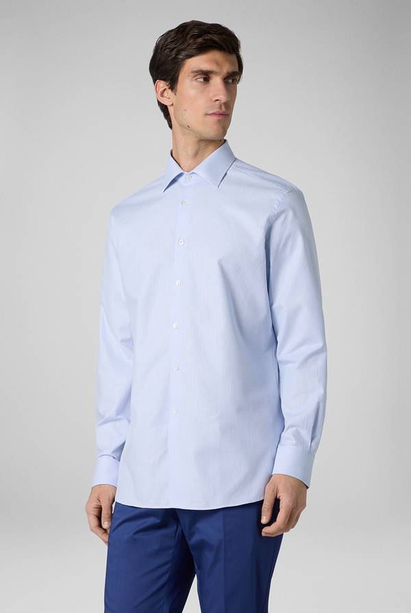 Lab. Pal Zileri Camicia in puro cotone jacquard Consegna Veloce