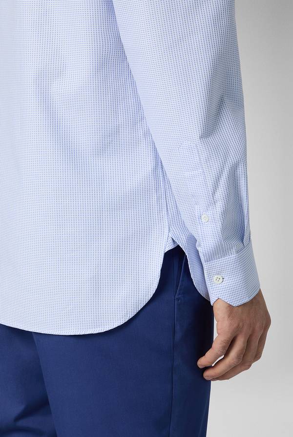 Lab. Pal Zileri Camicia in puro cotone jacquard Consegna Veloce