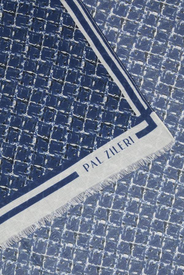 Lab. Pal Zileri Sciarpa in modal e lana con fantasia geometrica Convenienza