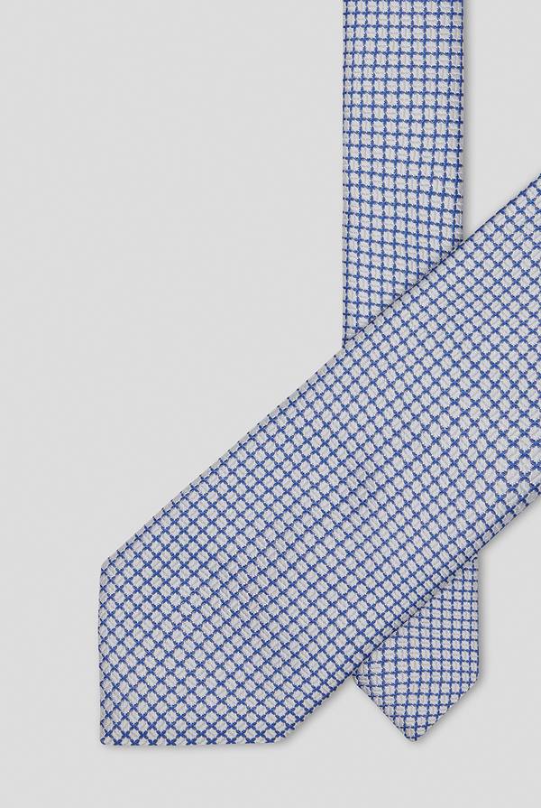 Lab. Pal Zileri Cravatta con micro lavorazione jacquard nei toni dell'azzurro Offerte