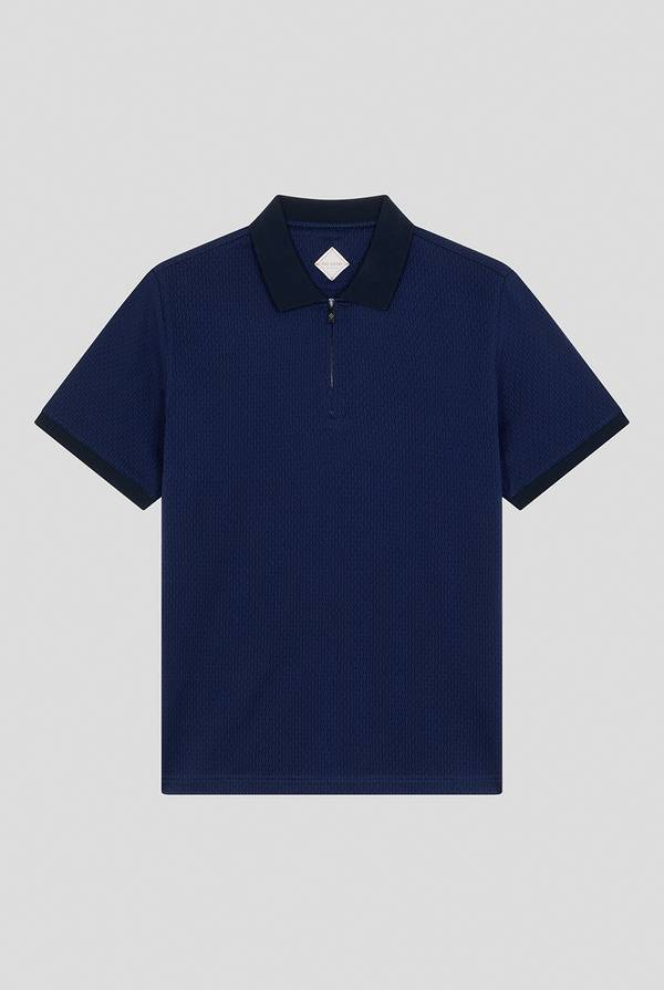 Lab. Pal Zileri Polo a zip in cotone mercerizzato Vendite Flash