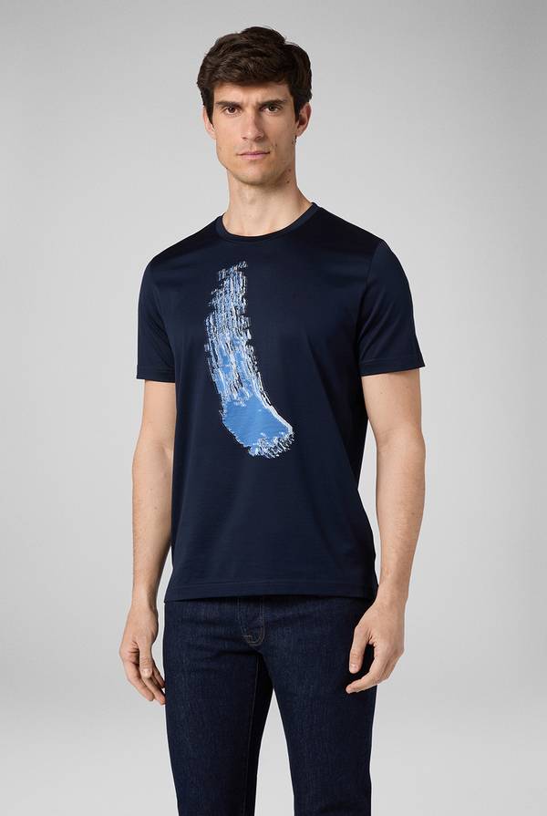 Lab. Pal Zileri Tshirt con lavorazione jacquard In Saldo
