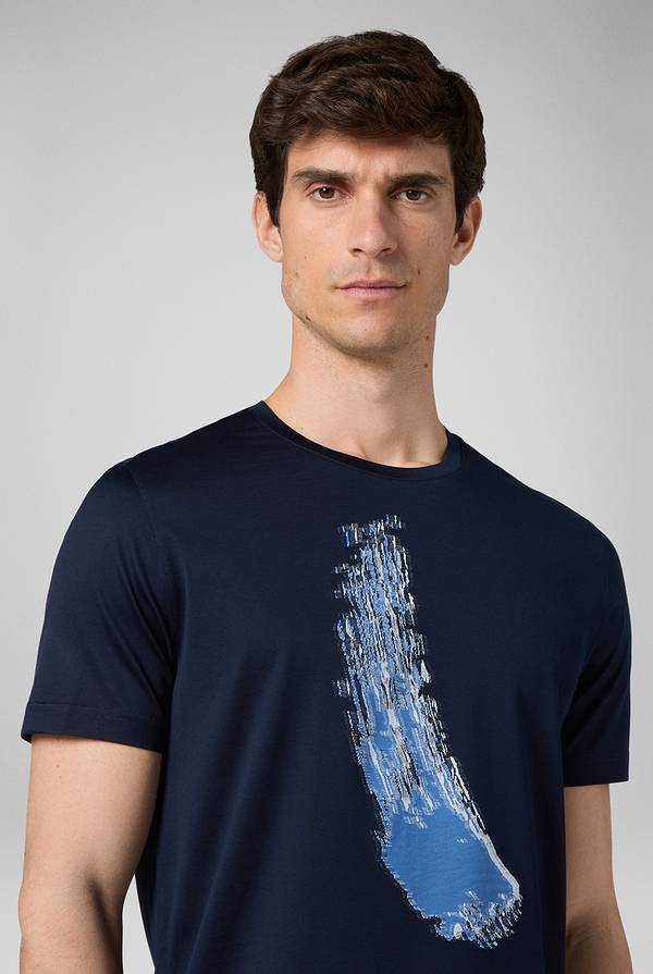Lab. Pal Zileri Tshirt con lavorazione jacquard In Saldo