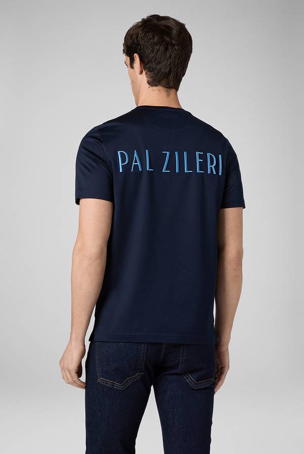 Lab. Pal Zileri Tshirt con lavorazione jacquard In Saldo