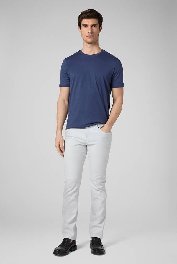 Lab. Pal Zileri T-Shirt in cotone nel colore blu navy Online