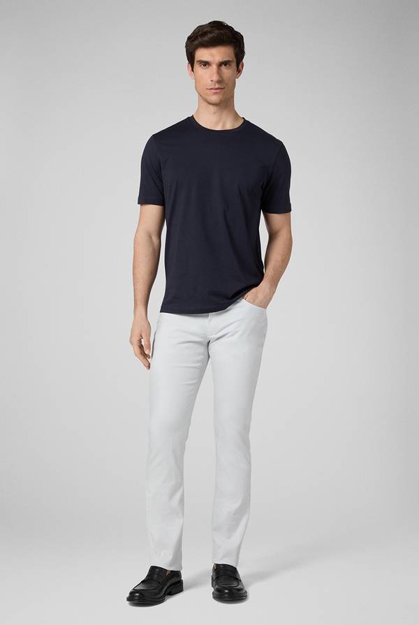 Lab. Pal Zileri T-Shirt in cotone nel colore blu navy Online