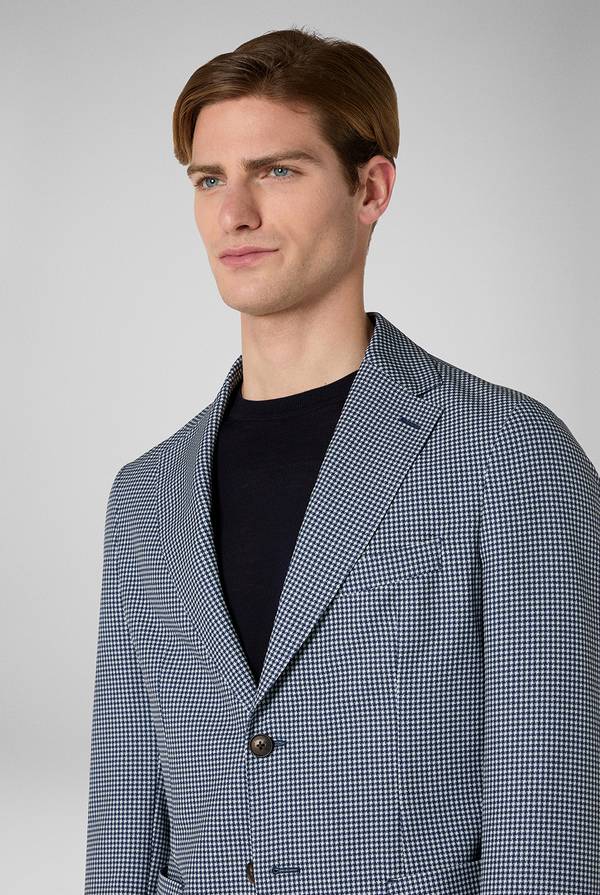 Lab. Pal Zileri Giacca Effortless in jersey con motivo pied de poule Negozio