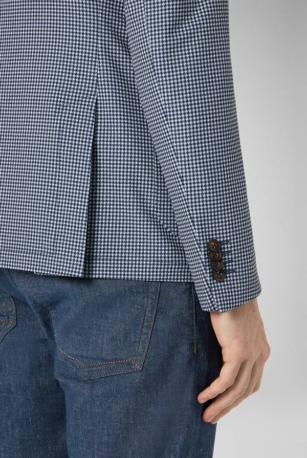 Lab. Pal Zileri Giacca Effortless in jersey con motivo pied de poule Negozio