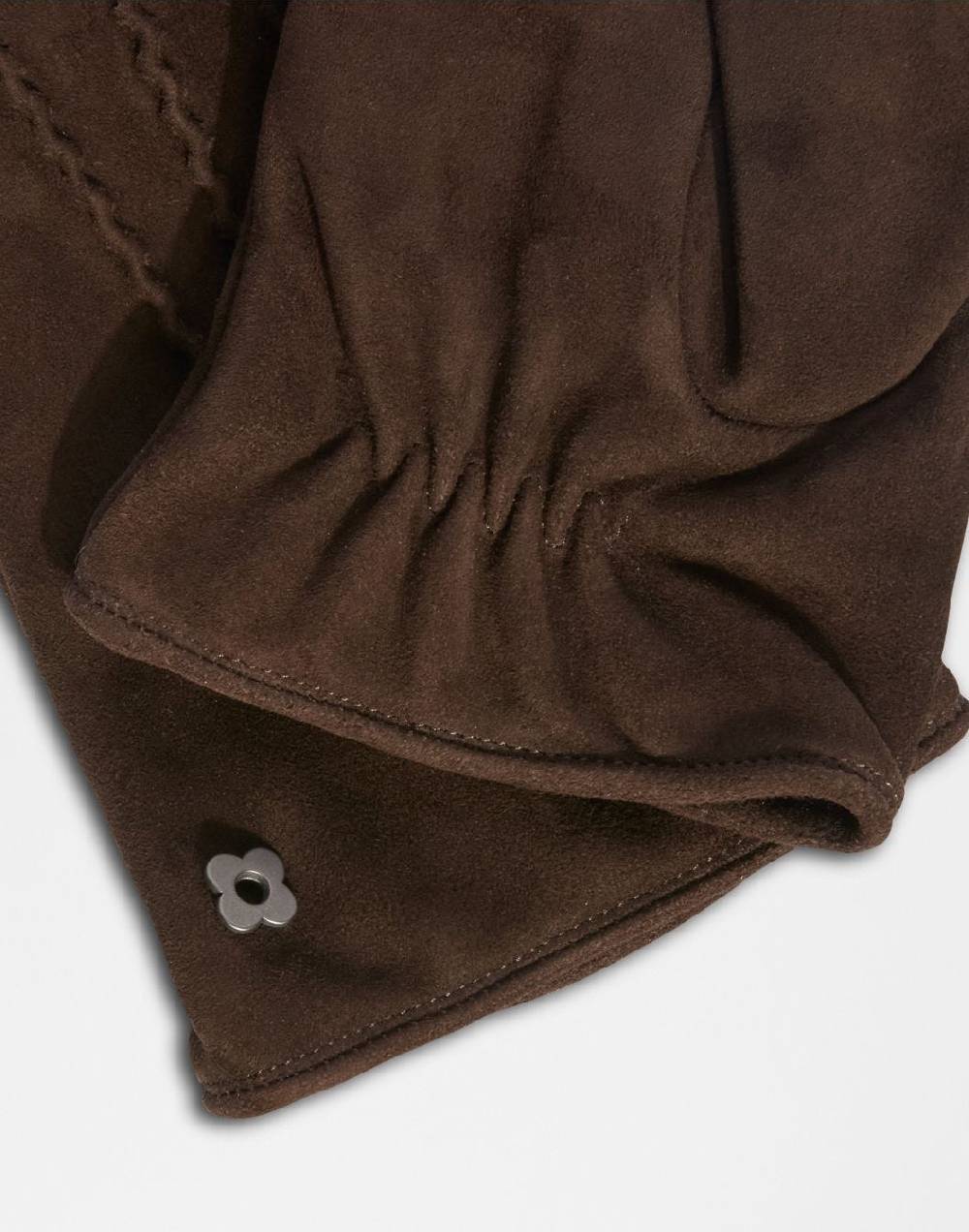 Lardini Guanti marroni in pelle di camoscio e interno in cashmere Outlet