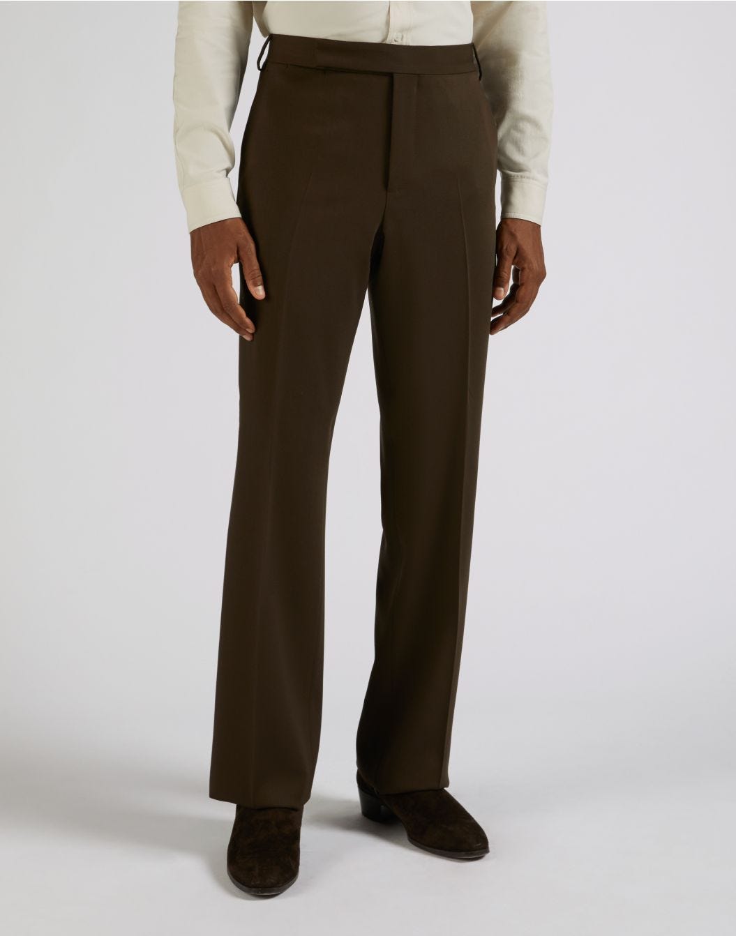 Lardini Pantalone attitude marrone in lana Affare Del Giorno
