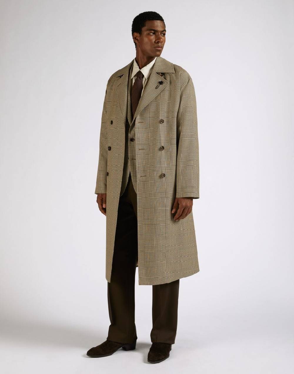 Lardini Pantalone attitude marrone in lana Affare Del Giorno