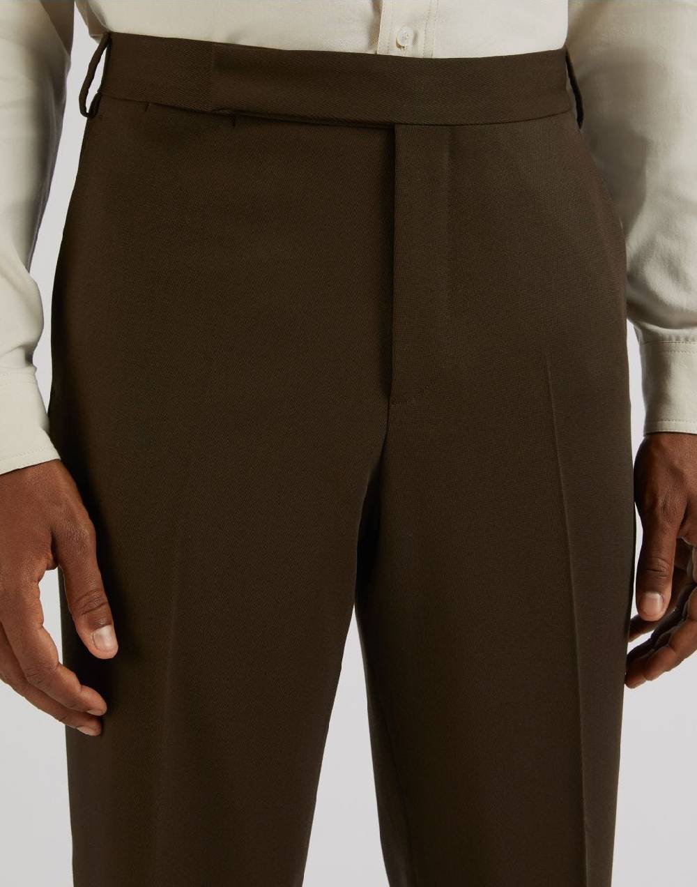 Lardini Pantalone attitude marrone in lana Affare Del Giorno