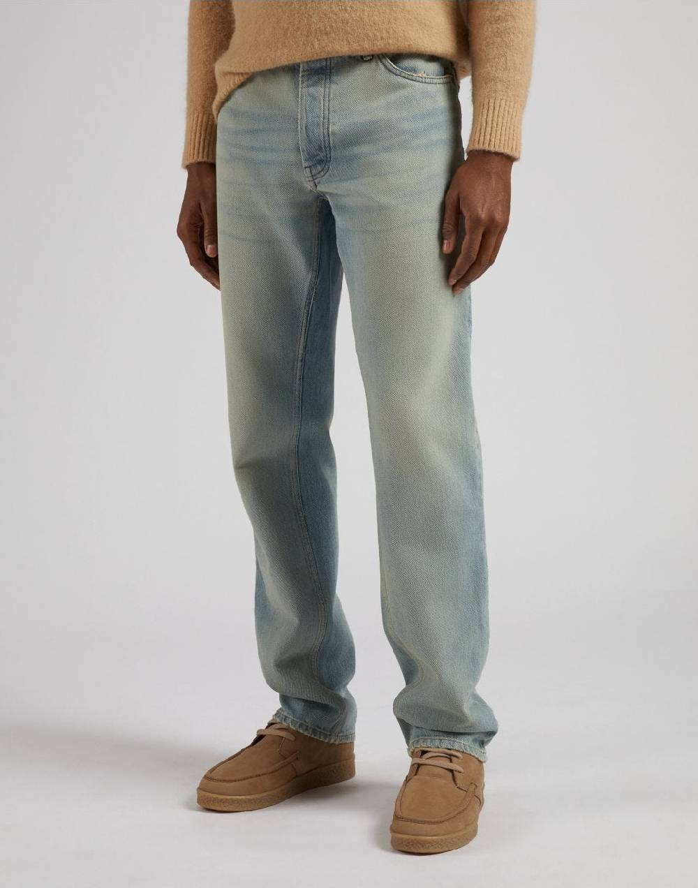 Lardini Jeans linea denim 12,7 oz old tea light blue Presa