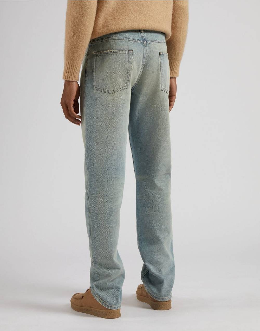 Lardini Jeans linea denim 12,7 oz old tea light blue Presa