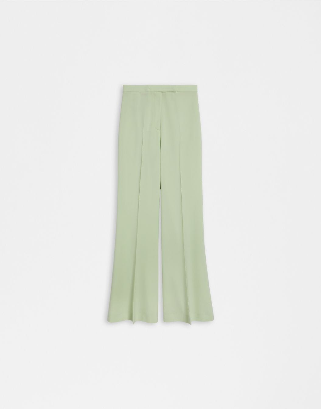 Lardini Pantalone verde a vita alta con fondo a zampa