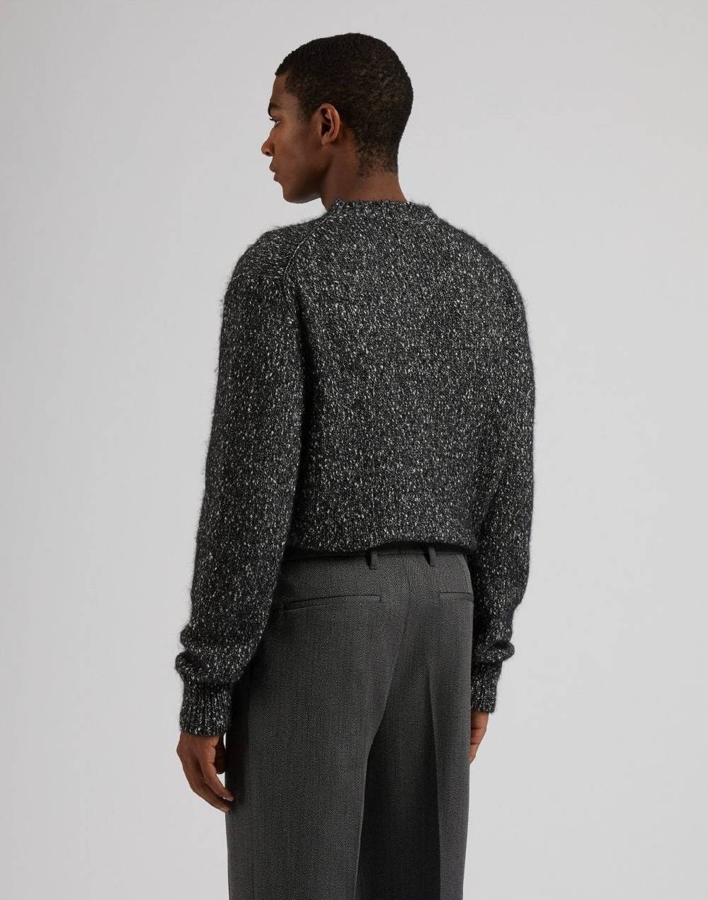 Lardini Maglia girocollo grigia a manica lunga Shopping Online