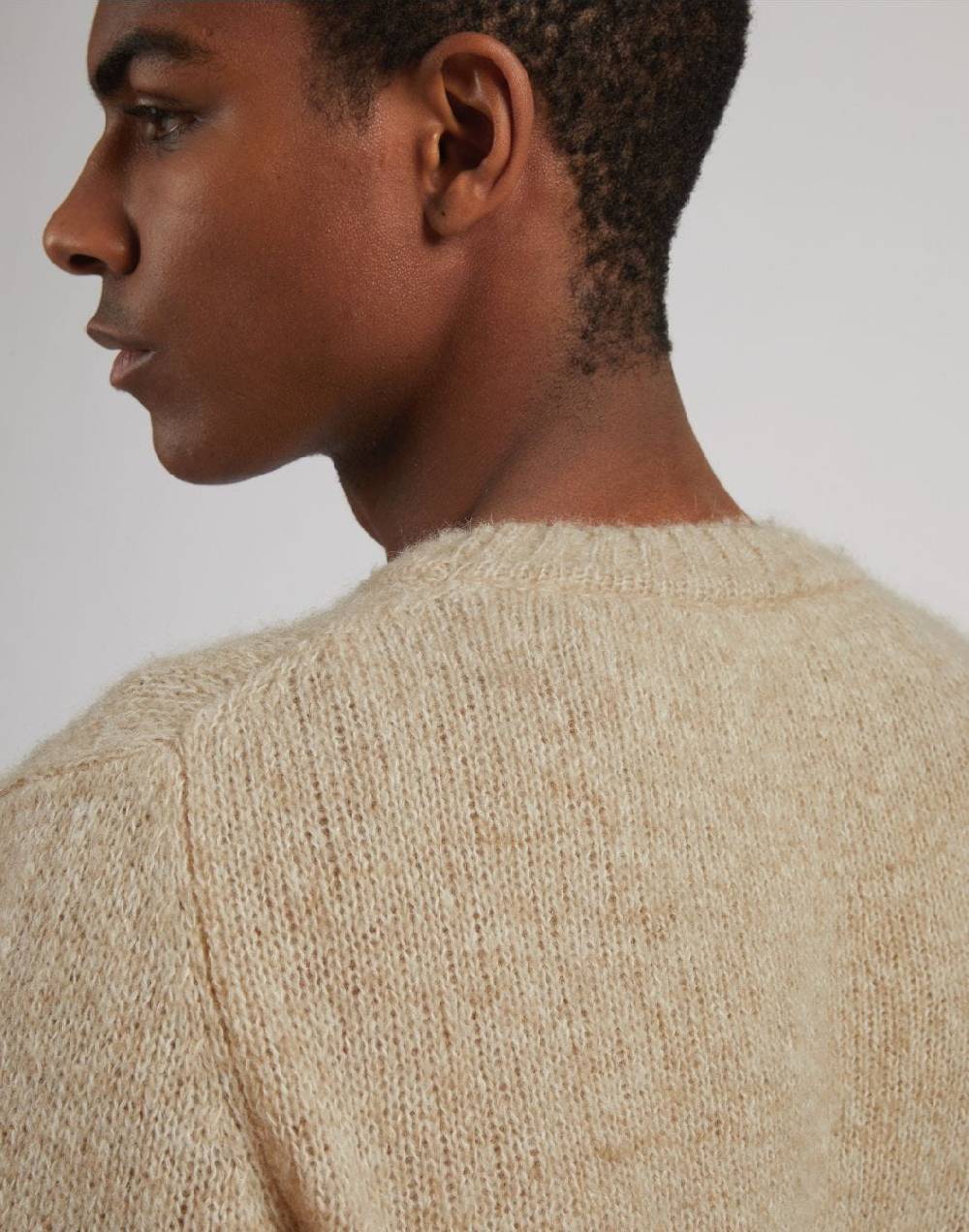 Lardini Maglia girocollo beige a manica lunga Hotsell