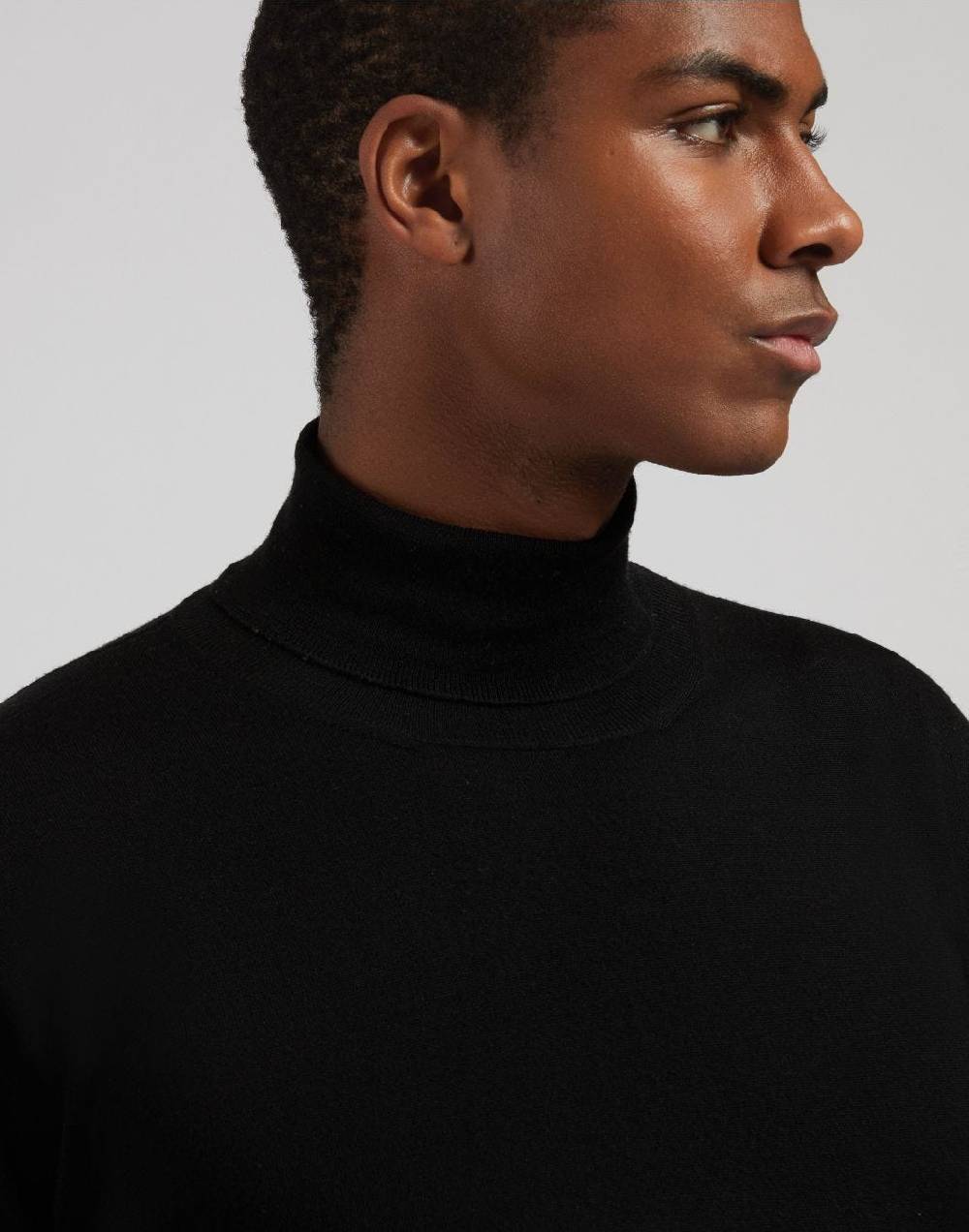 Lardini Dolcevita nero in lana merino, seta e cashmere Saldi Di Fabbrica