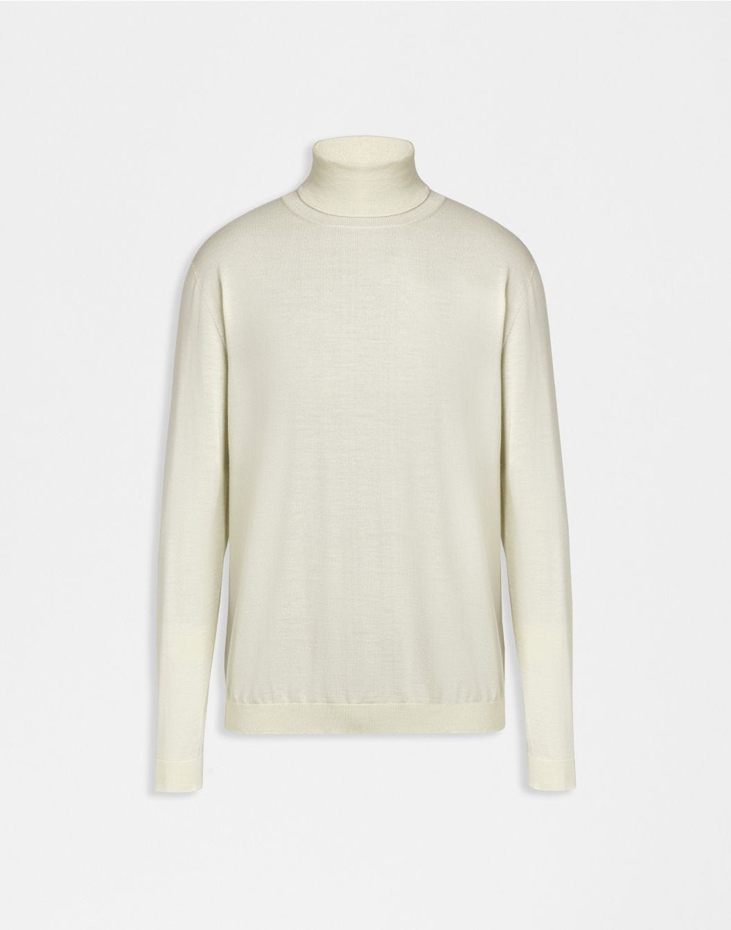Lardini Dolcevita bianco in lana merino, seta e cashmere