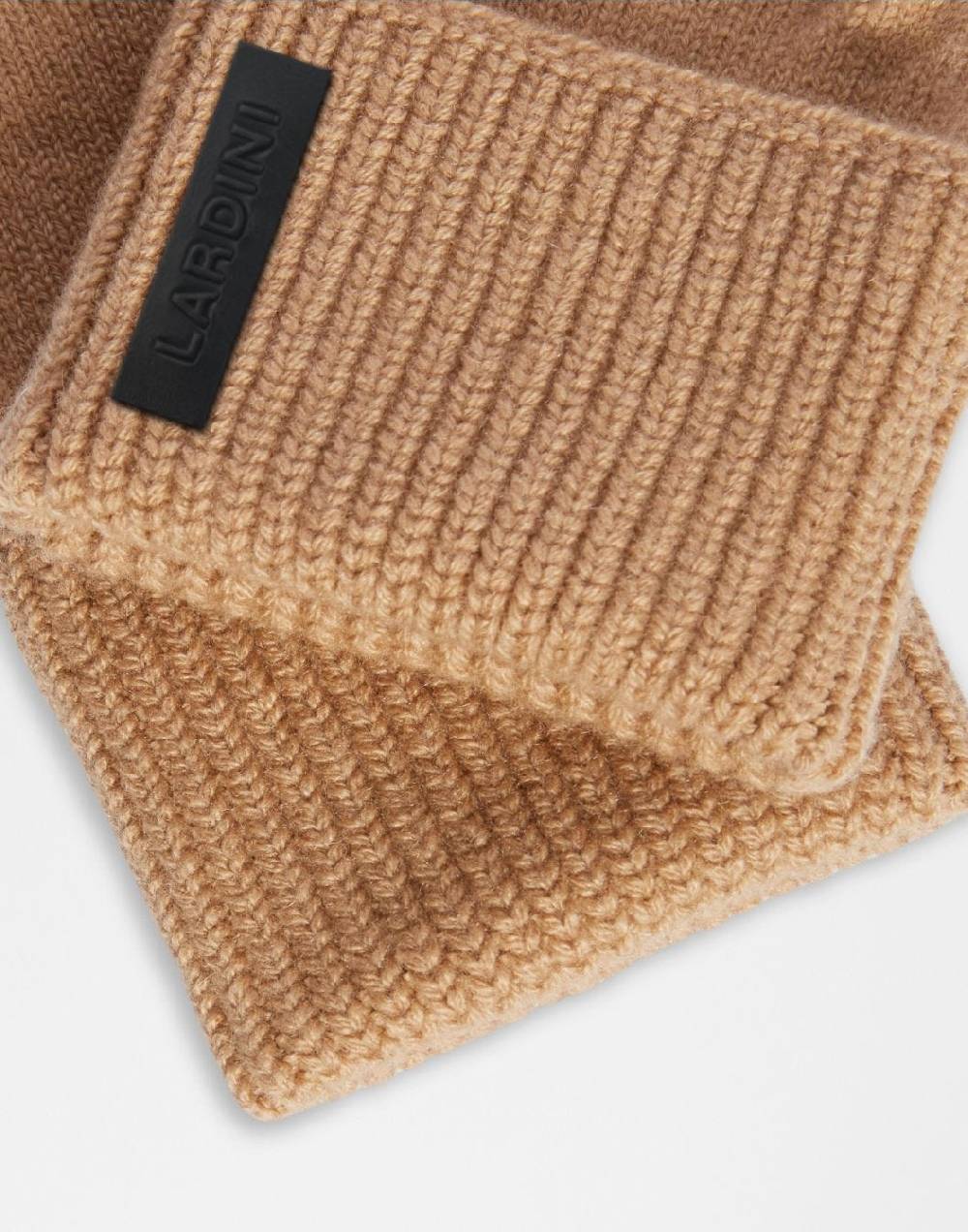 Lardini Guanti beige in lana merino e cashmere 2025