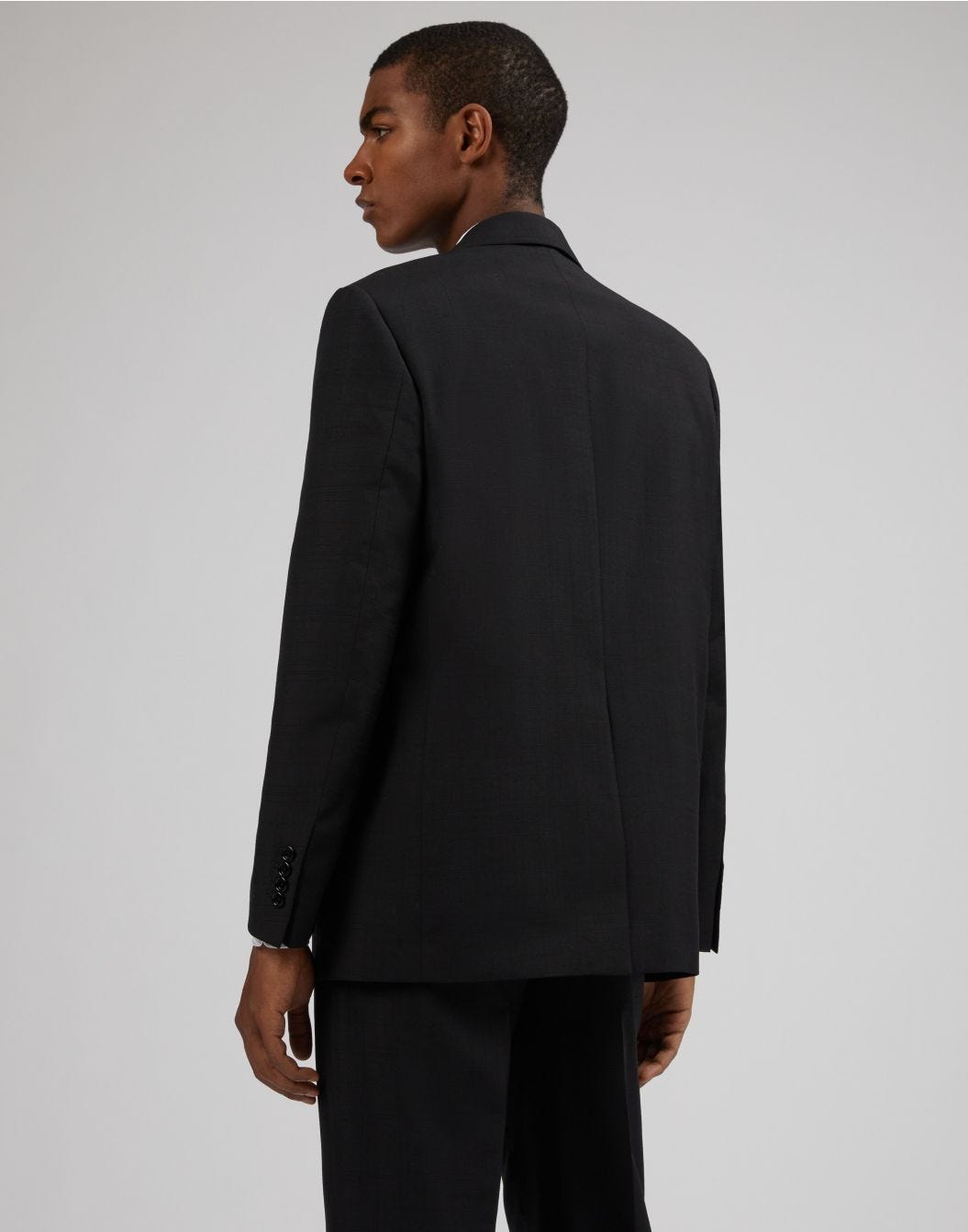 Lardini Blazer attitude nero monopetto in lana e mohair In Linea