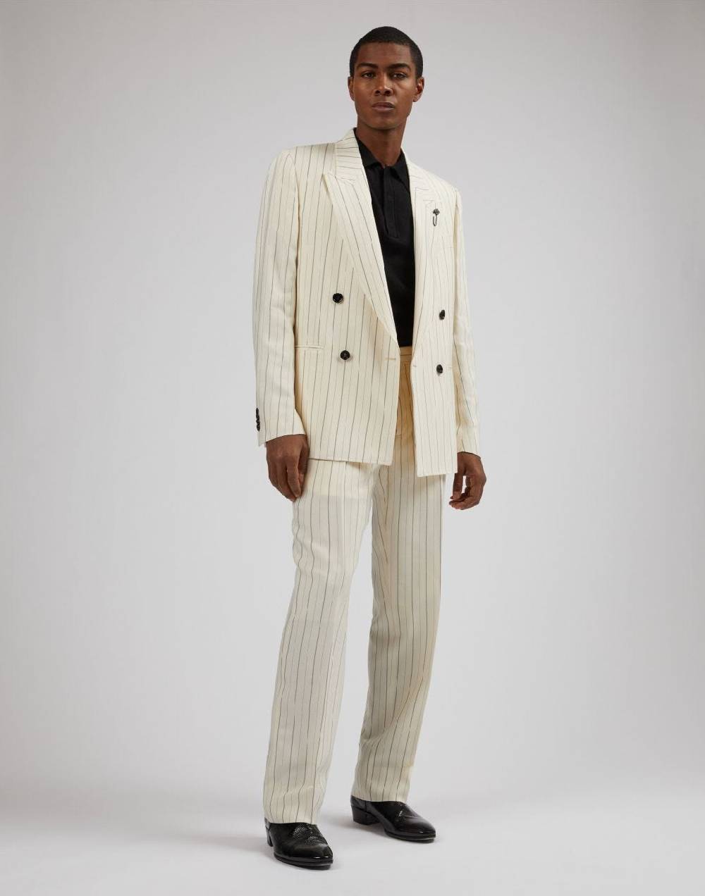 Lardini Blazer attitude gessato mosso in viscosa Nuovo