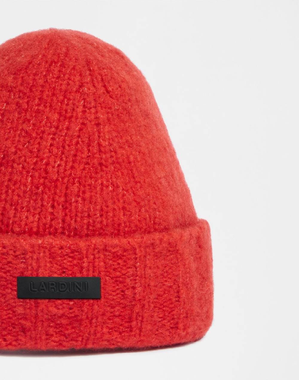 Lardini Berretto rosso in filato di lana, cashmere e nylon Consegna Veloce
