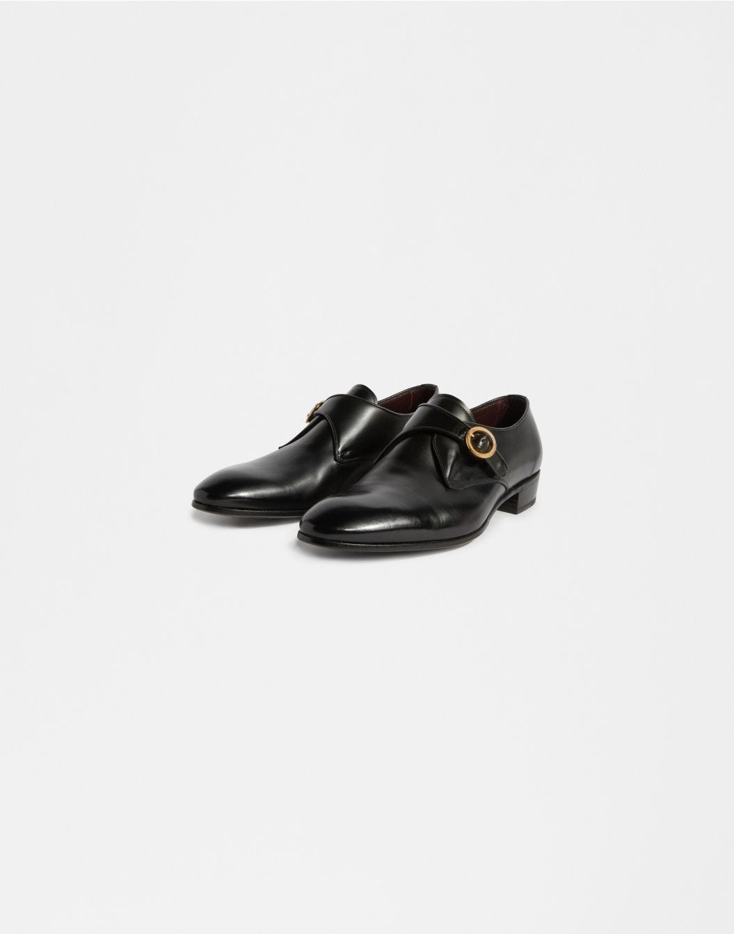 Lardini Scarpa classica in pelle con fibbia dorata