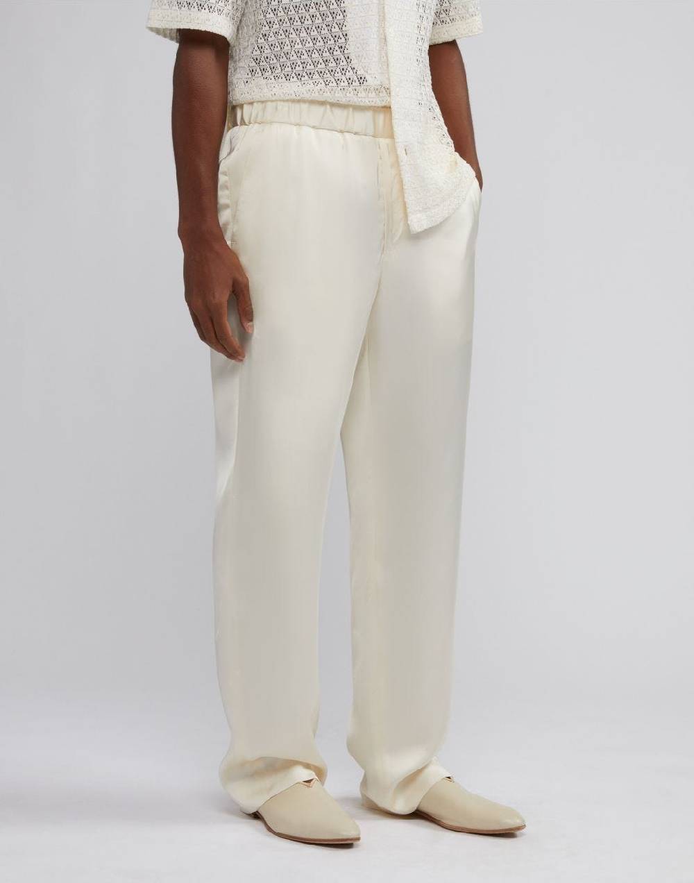Lardini Pantalone comfort attitude in viscosa con elastico Economico