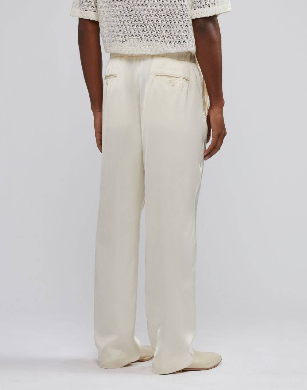 Lardini Pantalone comfort attitude in viscosa con elastico Economico