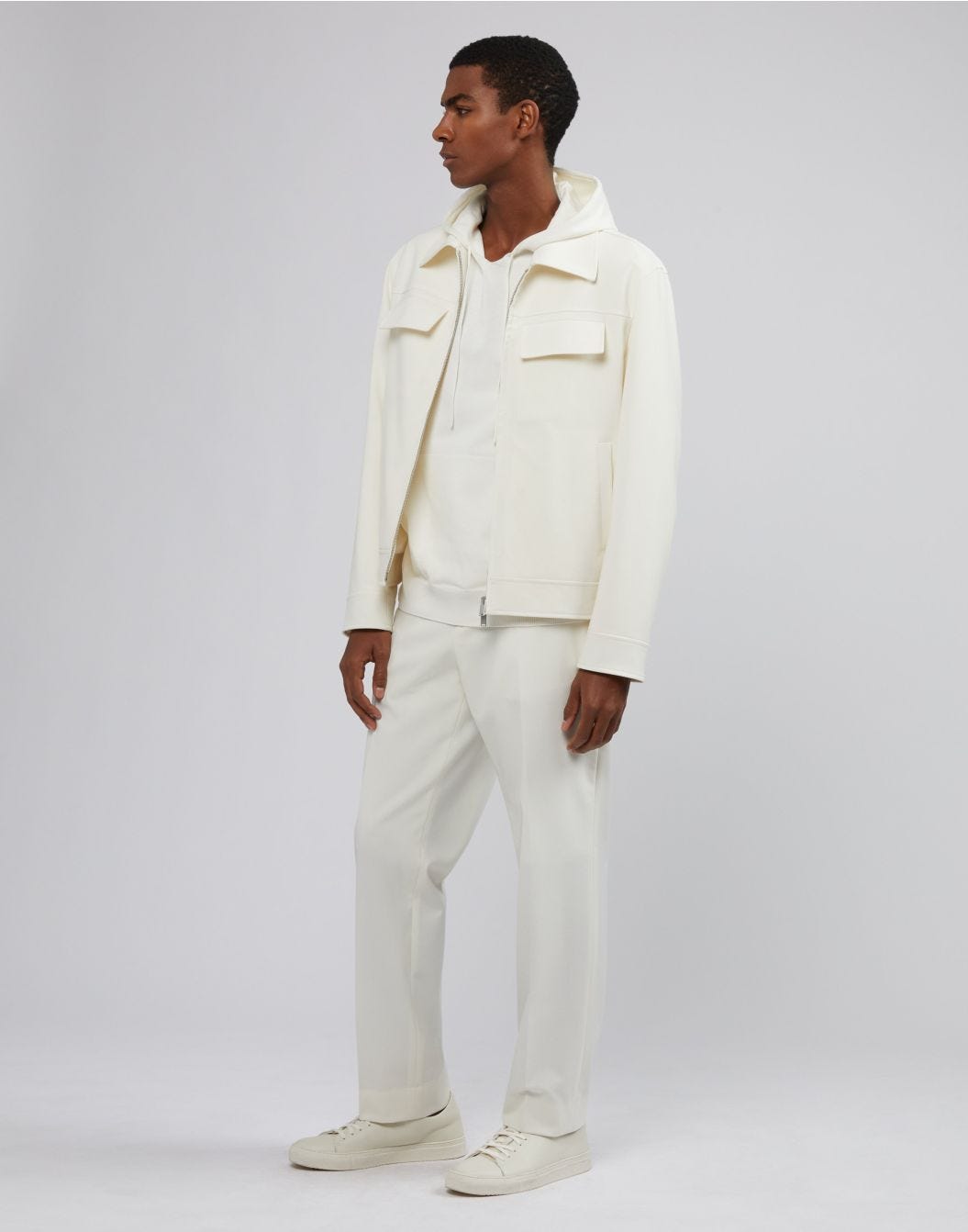 Lardini Giacca camicia panna Hotsell