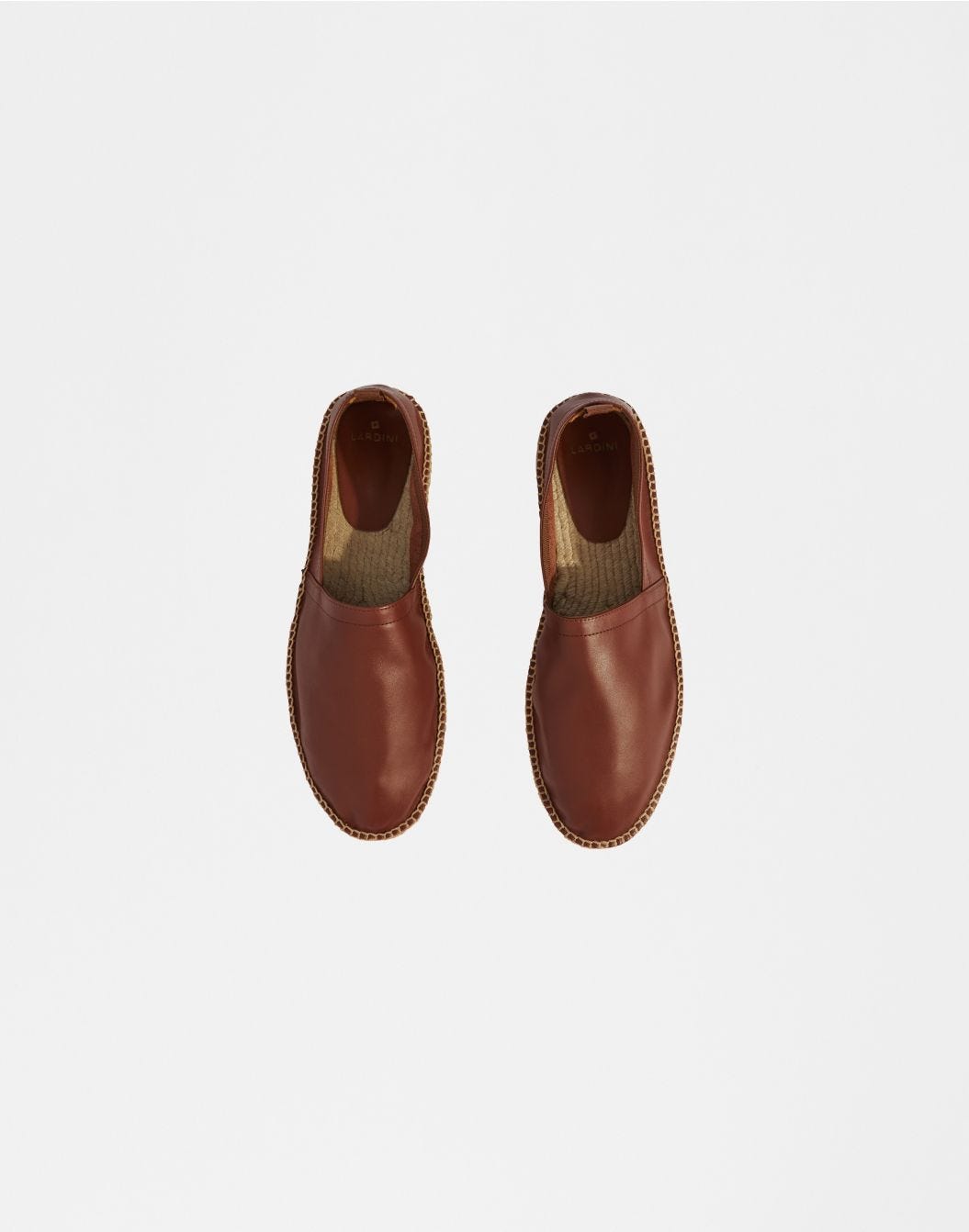 Lardini Espadrillas in vitello scamosciato semilucido marrone Saldi Di Fabbrica