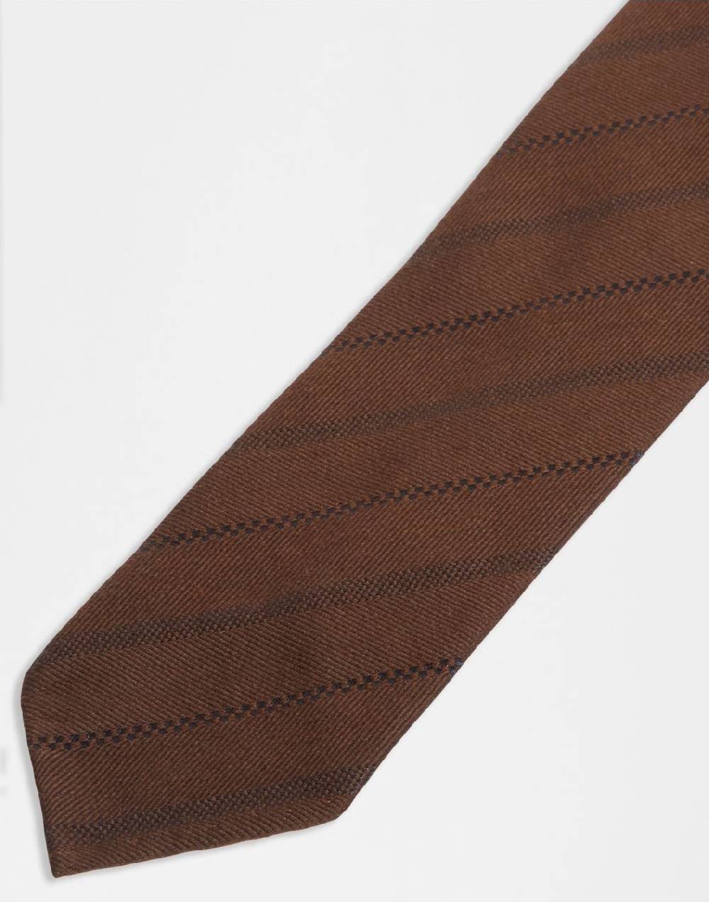 Lardini Cravatta in lana e seta jacquard con disegno regimental Negozio